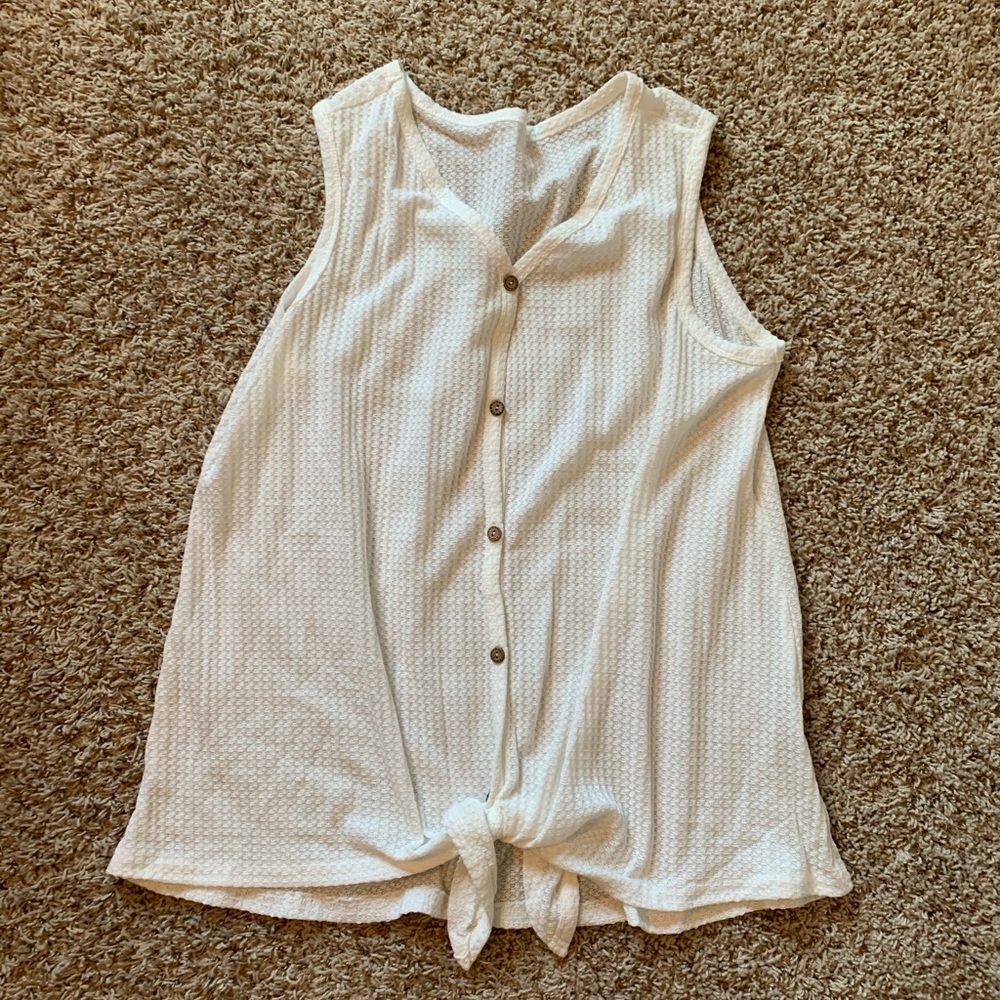 Waffle Knit Tank Top